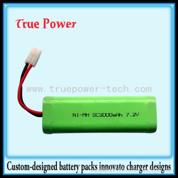 Ni-MH Battery Pack 6 * SC 3000mAh 7.2V